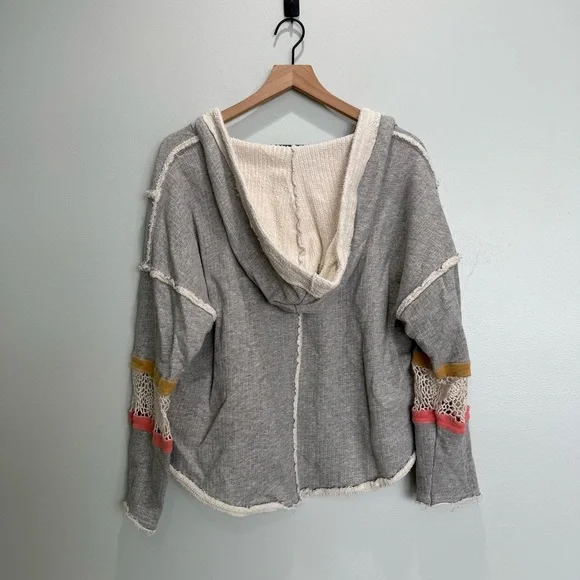 Free People FP Movement Dream Catcher Gray Hoodie - Picture 7 of 7